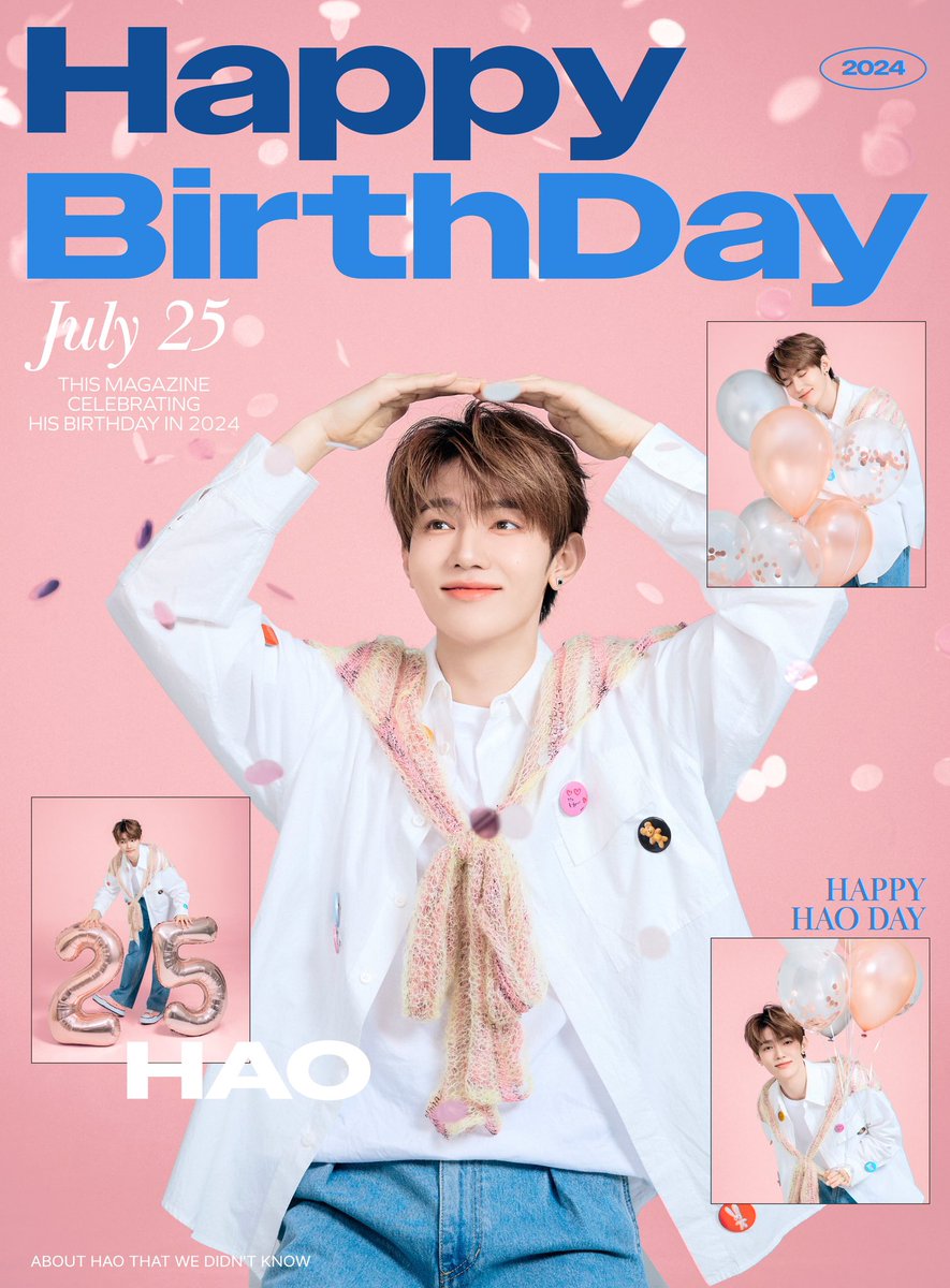 쯔엉 하오 씨, 생일 축하합니다. 당신은 제가 항상 존경하는 분입니다. 당신은 항상 제 롤모델입니다. 성공과 행복한 삶을 기원합니다.💗🥳💗🥳💗🥳

#ZEROBASEONE #ZB1 #ZHANGHAO
#제로베이스원 #장하오
#HAPPYHAODAY