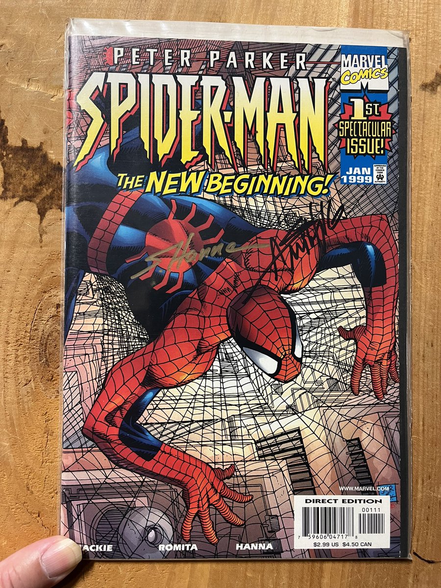 StipplingV's tweet image. Signed Comics
Day 205 of 365
Peter Parker Spider-Man 1
@andysmithart
Scott Hanna