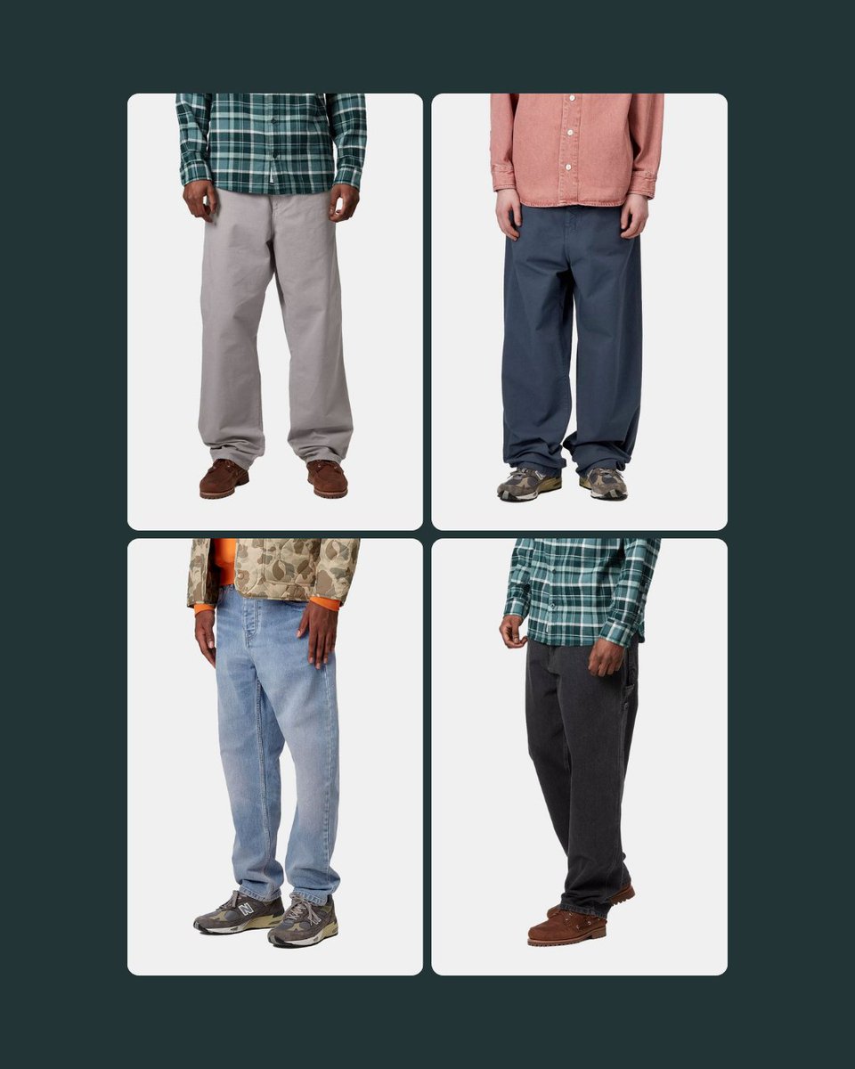 Built for everyday graft, built to last.
Carhartt WIP trousers — canvas, denim, ripstop, corduroy — all dialled in with that tough, no-nonsense fit. #carharttwip bit.ly/3TMF3dn