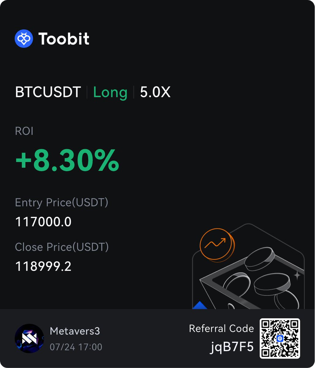 Trade with confidence <a href="/Toobit_official/">Toobit</a> 

Sign up and receive up to $1050 Trial Funds: toobit.com/t/jqB7F5