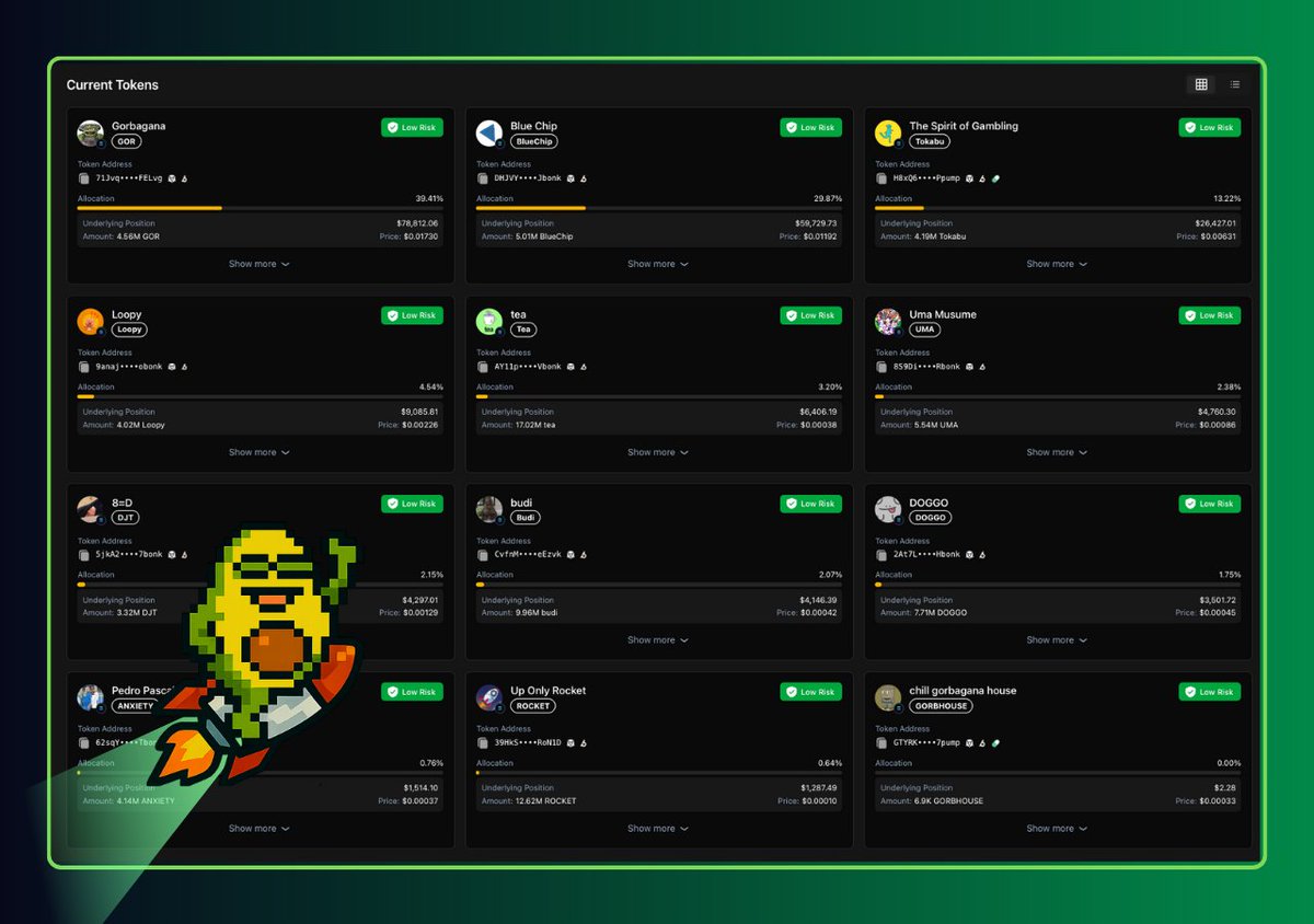 Curious what your Agent is holding right now?
Head to the Agent page. It updates in real-time.