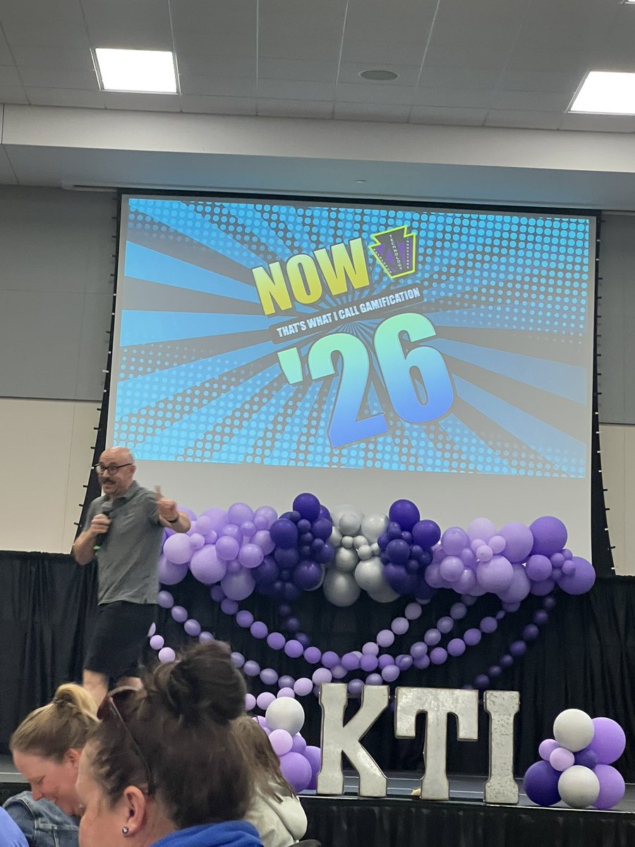 MrJUmbenhauer's tweet photo. Thank you @MeehanEDU  for an awesome keynote at #ktisummit with @keystonespa I’m excited to try Pass the Cat as an icebreaker with my students! https://t.co/uiyIf9whQg