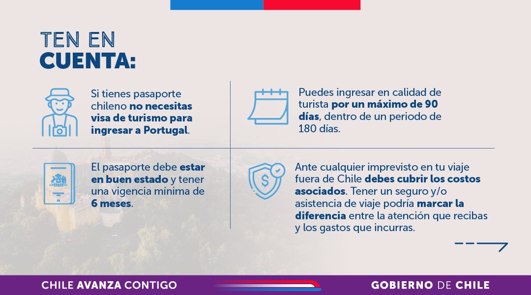 Minrel_Chile's tweet image. ¿En camino a Portugal para vivir la experiencia del Moot Scout Mundial? 🇵🇹
¡No bajes la guardia! 🧐 Revisa estas recomendaciones y sigue disfrutando con seguridad.
Más info en 👉 consulado.gob.cl