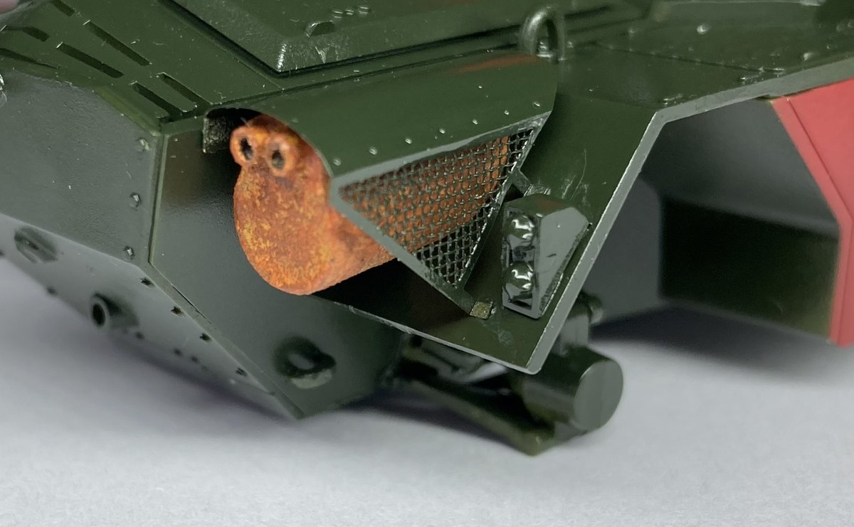 AdamWatkinson1's tweet image. I decided to use the PE exhaust cover as it has holes in it whereas the plastic part doesn’t…hence you can at least partially see the exhaust through it which makes it a bit more interesting perhaps…🤔👍