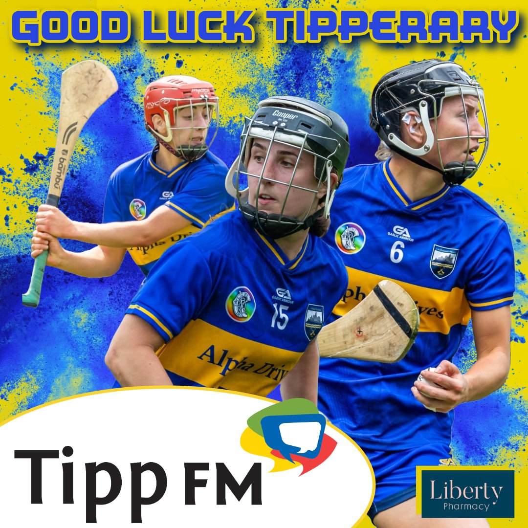 Tipp FM Sport (@tippfmsport) on Twitter photo A big Tipperary support is needed in UPMC Nowlan Park on Saturday at 3pm as the Tipperary senior camogie team take on Galway in the All-Ireland semi-final <a href="/camogietipp/">Tipperary Camogie</a>
The game is also live on Tipp FM with thanks to Liberty Pharmacy, Liberty square, Thurles A big Tipperary support is needed in UPMC Nowlan Park on Saturday at 3pm as the Tipperary senior camogie team take on Galway in the All-Ireland semi-final <a href="/camogietipp/">Tipperary Camogie</a>
The game is also live on Tipp FM with thanks to Liberty Pharmacy, Liberty square, Thurles