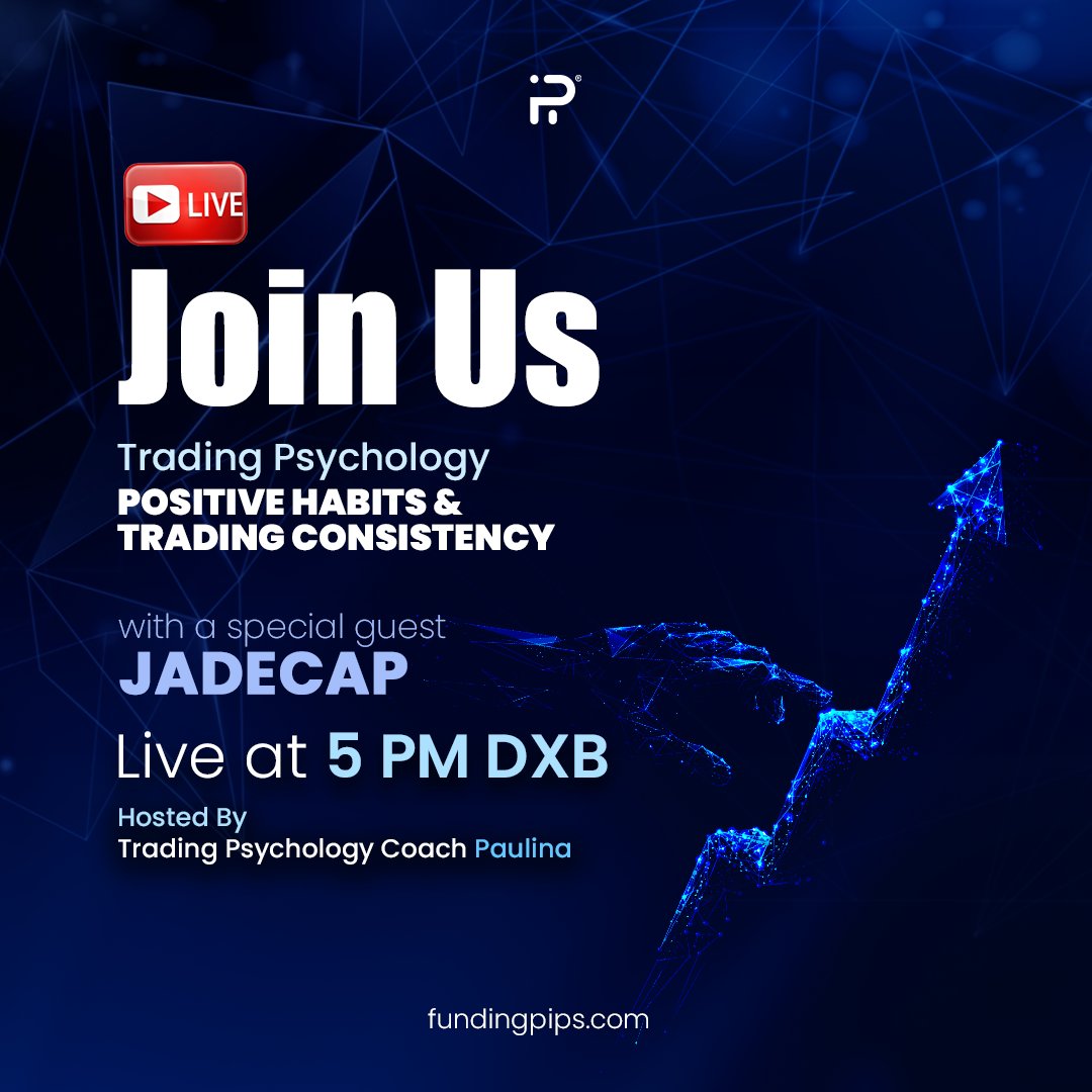 jadecap_'s tweet image. Tomorrow at 9AM EST I'll be live on @fundingpips YouTube channel discussing psychology, positive trading habits, and consistency.
Make sure to tune in!
Link below.
youtube.com/live/K9-eadhXY…