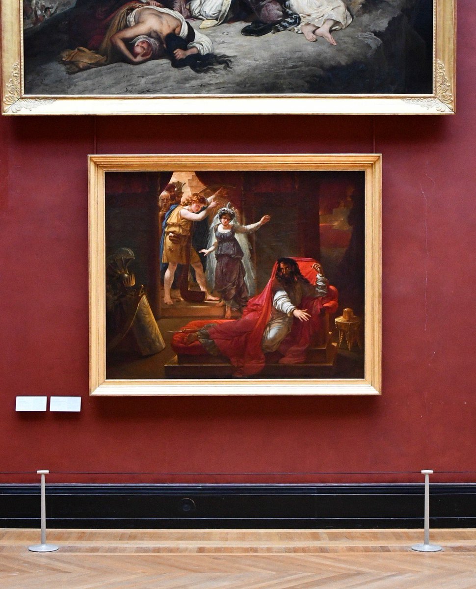 MuseeLouvre's tweet image. #LouvreALaLoupe/#LouvreDetails
🇫🇷 Inspectons les œuvres du musée avec #LouvreALaLoupe ! Aujourd’hui, focus sur ce tableau peint par Antoine-Jean Gros.
-
🎶 Par les accords de sa harpe, le jeune berger David apaise les tourments dont le roi Saül est assailli ; la gratitude du…