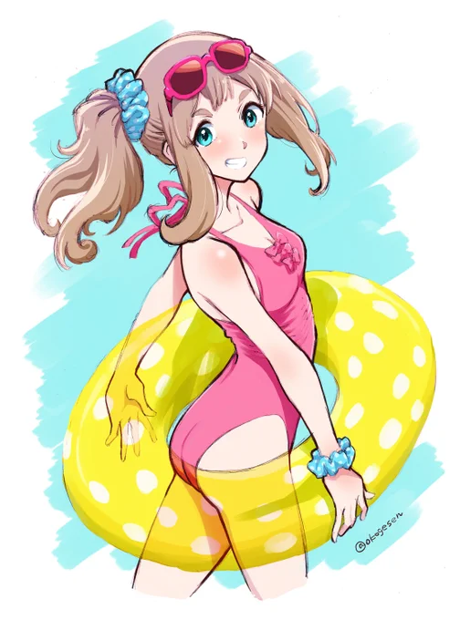 バカンス優子ちゃん。 フリフリつけるの忘れたぜ。