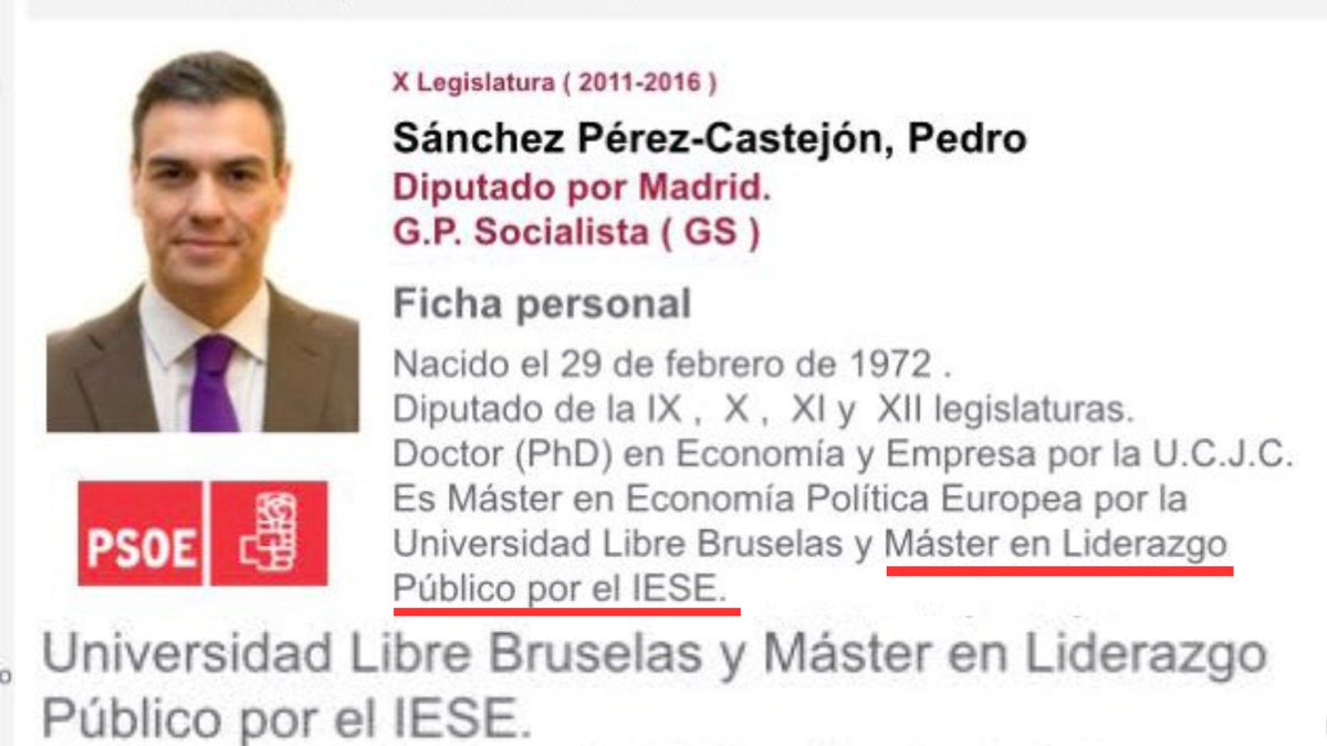 bansky___'s tweet image. Los masters del IESE duran de 11 a 19 meses, 2.000 horas y 60 créditos. El 'máster' de Sánchez (2004-2005) es un cursillo de 80 horas sin carga académica ni créditos para el reconocimiento como máster. Se habla mucho del máster fake de Óscar Puente y poco del de Sánchez.