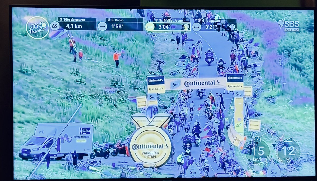 #couchpeloton spectator camps look like Woodstock after the rain.
