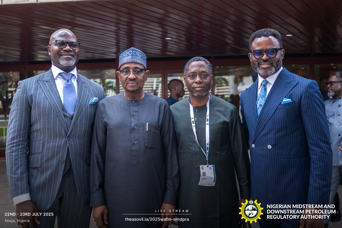 NigeriaGov's tweet image. A powerful moment captured: ACE @NMDPRA_Official , Engr. Farouk Ahmed, joined by energy regulators from across Africa: including Hassan Adoum Younousmi (DG, ARSAT Chad) and Brima Baluwa Koroma (DG, NPRA Sierra Leone), after a high-level closed-door session on deepening…