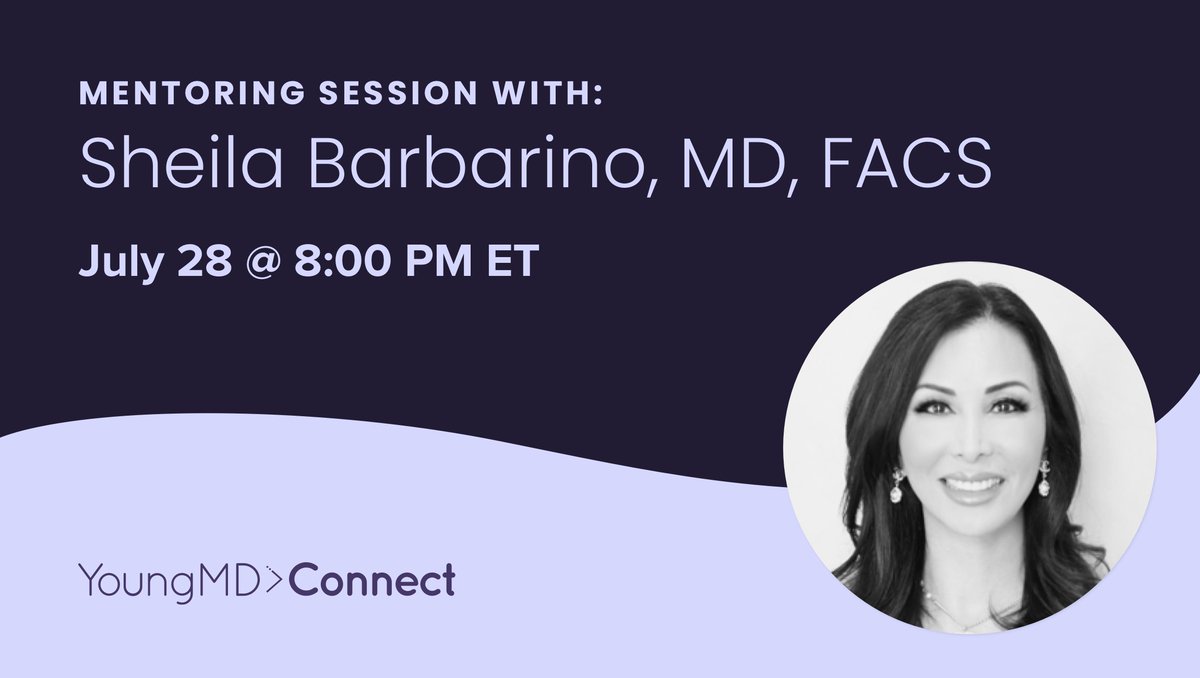 YMDC_derm's tweet photo. VIRTUAL EVENT NEXT WEEK! Don't miss our YoungMD Connect Mentorship Session with Dr. Sheila Barbarino, MD, FACS on July 28, 2025 at 8:00 pm ET. 
 
Register here: https://t.co/75TOYjC7CX
 
THANK YOU to our Gold  Sponsor @bmsnews, and Bronze Sponsor @AlmirallUS, for their support! https://t.co/GDrEkTDHVh