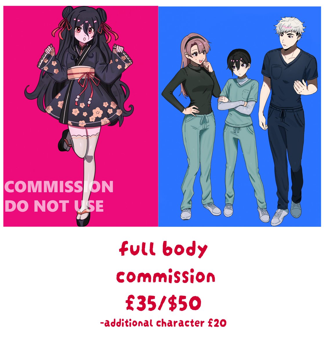 RTS/SHARES INSANELY APPRECIATED!!!!! Hallo I’m opening some commissions pls dm me if interested !!! More examples below