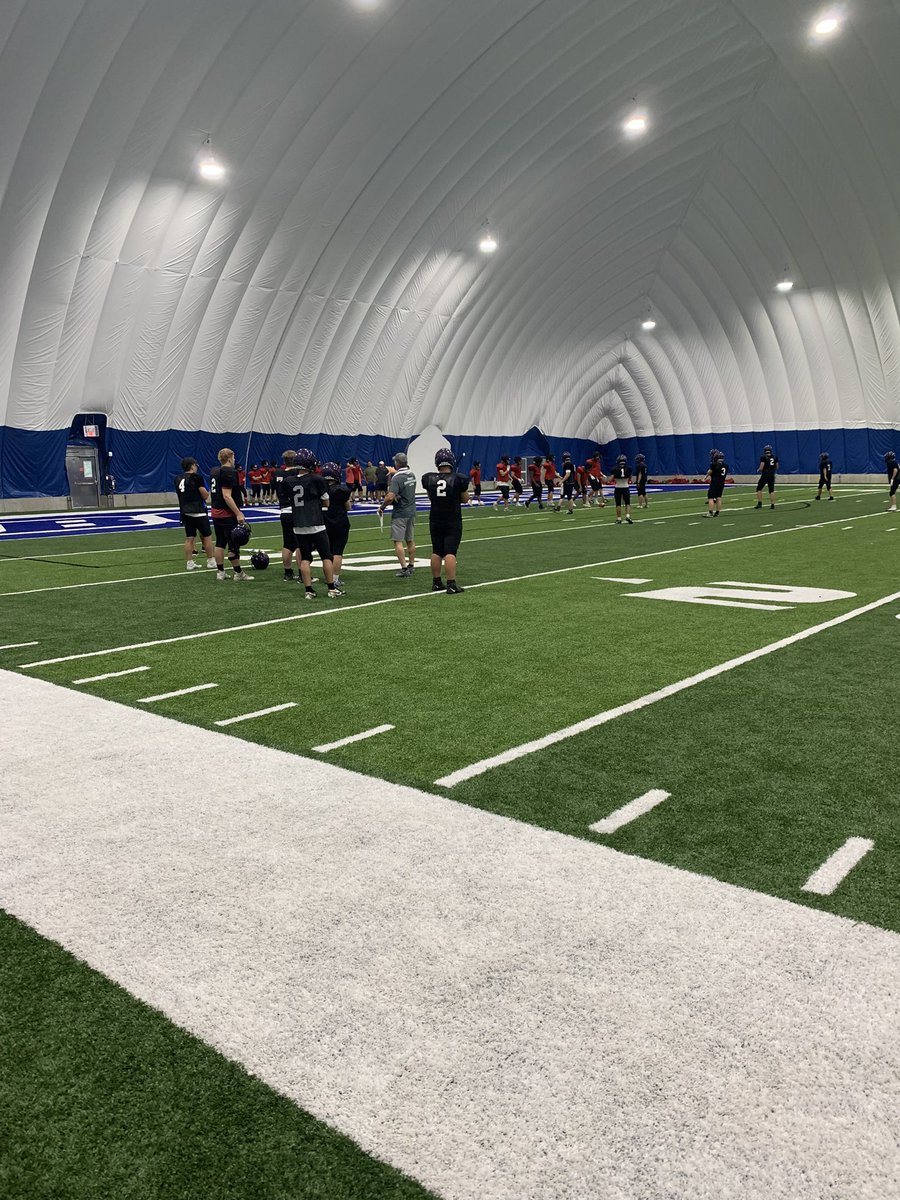 CoachO_PSC's tweet image. It’s another great day for team camp! We have multiple 8-man and 11-man camps featuring strong competition from the Midwest, including teams from Nebraska, Iowa, Missouri, and Kansas. Enjoy our indoor facility at the best camp price in the Midwest.