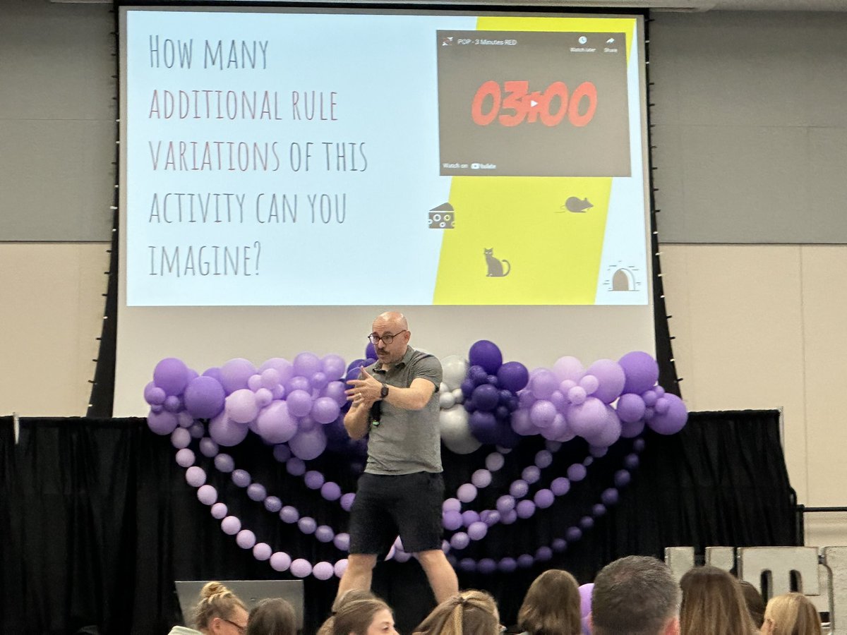 We are STOKED today to have John Meehan back at #ktisummit His 4th visit!!!
He is releasing a book this fall ‘Playing Sith Purpose’!!!!
There are games afoot in the CUB today!!!