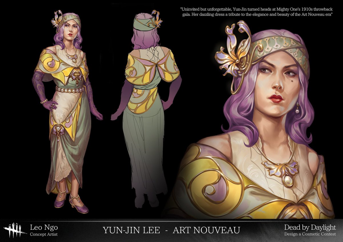 Just in time ! 
Here's my entry for Yun-jin Lee 👨‍🍳🎀
#DeadbyDaylight #dbdcosmeticcontest #dbdfanart #deadbydaylightcosmetic #yunjinlee