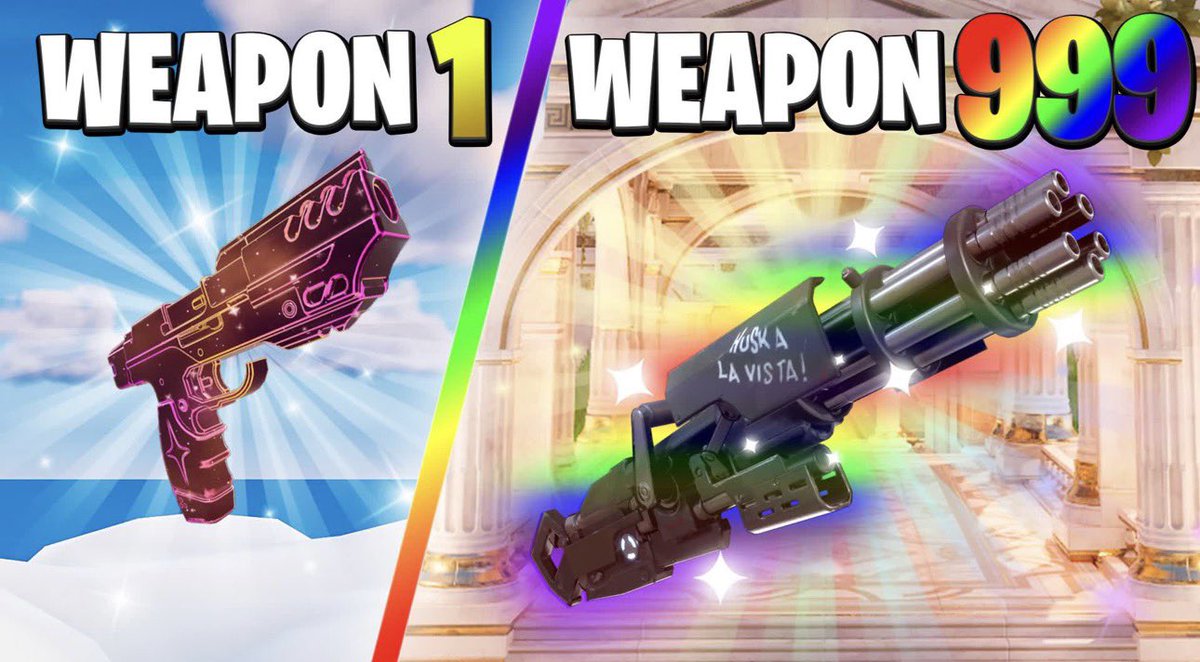 OLYMPUS GUN GAME 🔫 ONE SHOT

🏝️CUSTOM OLYMPUS ISLAND
✔️ NEW TROLL SOUNDS
💸 +5 GOLD REWARD PER ELIM
🏆 RANKED SYSTEM
🔥 INFINITE &amp; INSTANT RESPAWNS
🤖 BOTS INCLUDED
🆕 Frequent updates with all the new content
🔫INSANE GUN GAME WITH RANDOM WEAPONS 
map code: 5256-9408-0837