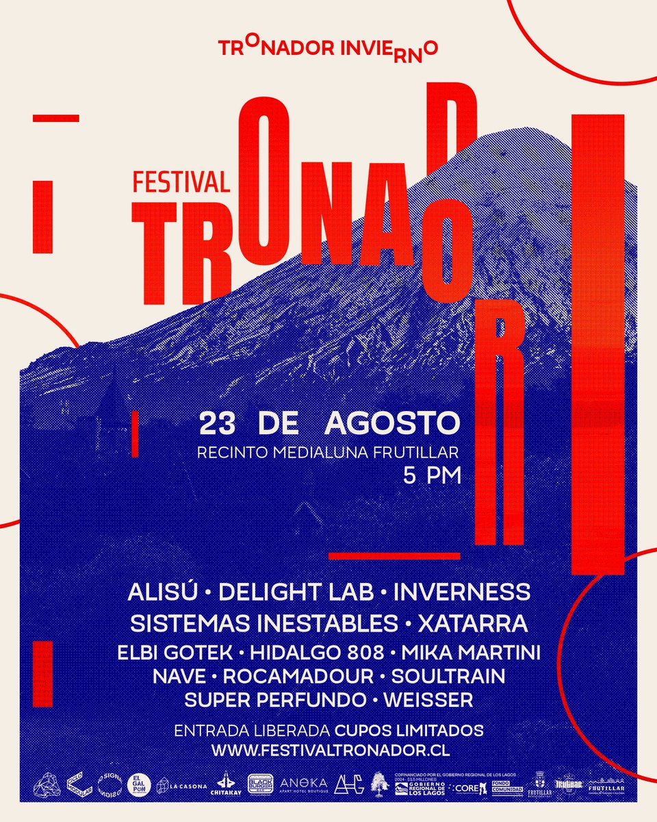 [TRONADOR INVIERNO] Nos vemos este 23 de agosto en una nueva edición de nuestro querido <a href="/tronadorfest/">Festival TRONADOR</a>.

ENTRADA LIBERADA | cupos limitados
APORTE VOLUNTARIO

Inscripciones en festivaltronador.cl