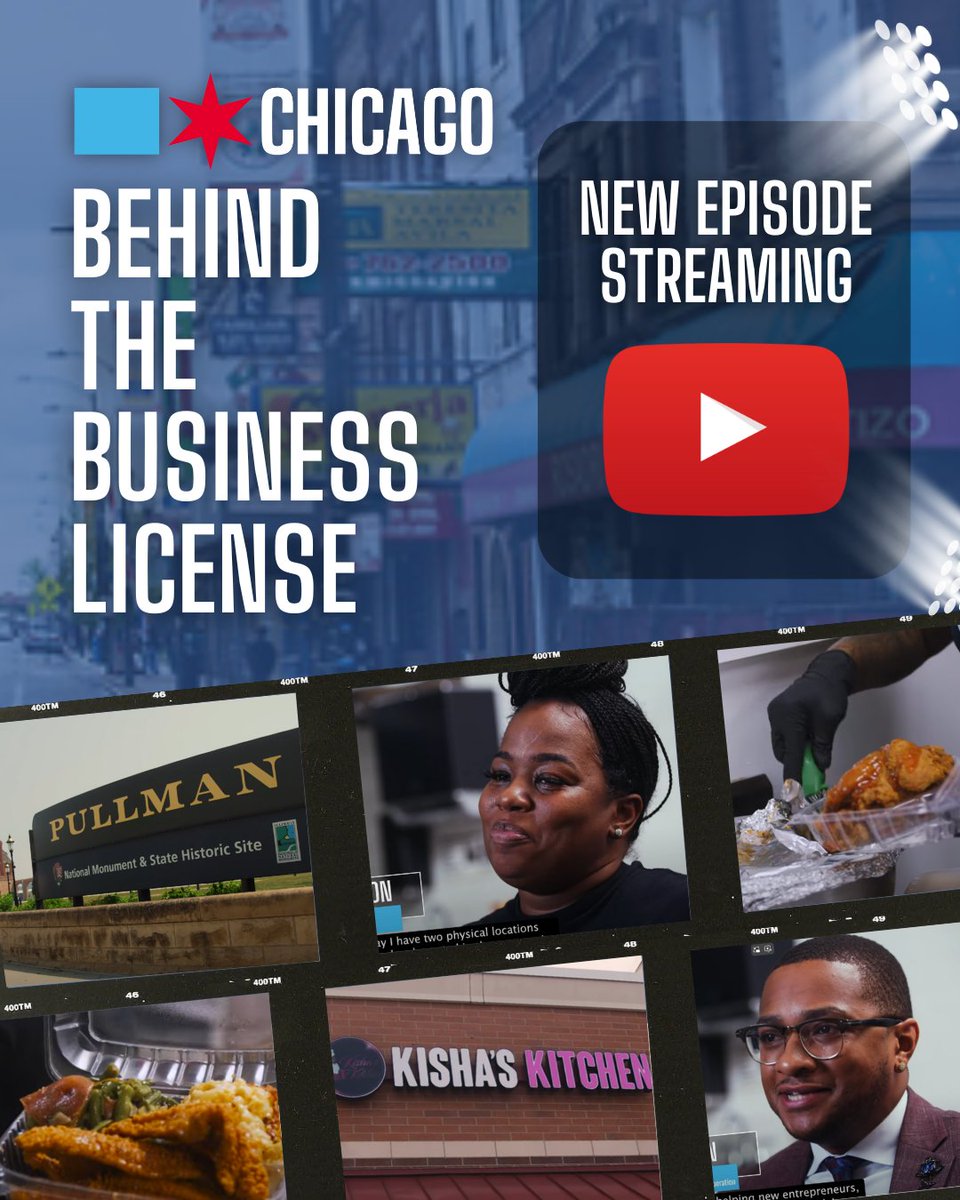 ChicagoBACP's tweet image. NEW EPISODE NOW STREAMING ON YOUTUBE: The latest episode of Behind the Business License features NBDC Far South Community Development Corporation and Kisha&apos;s Kitchen, both located in the Pullman area on 115th and Halsted.

WATCH: youtube.com/watch?v=g3bLae…