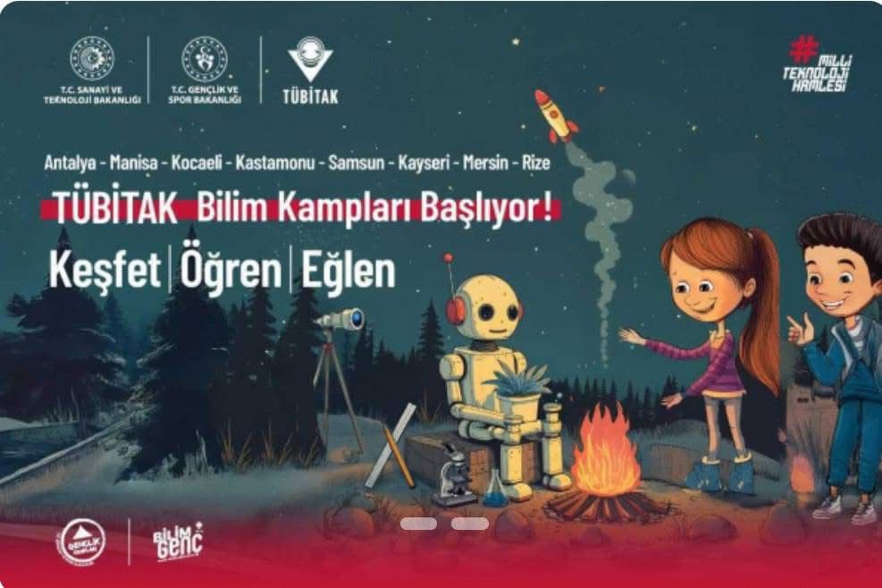 📢 "Lise Öğrencileri İçin 2025 Yılı TÜBİTAK Bilim Kampları Başvuruları" başladı. 

🔗bilimgenc.tubitak.gov.tr/makale/lise-og…

<a href="/tcmeb/">Millî Eğitim Bakanlığı</a> <a href="/Yusuf__Tekin/">Yusuf Tekin</a> 
<a href="/MucahitYentur/">Murat Mücahit Yentür</a>