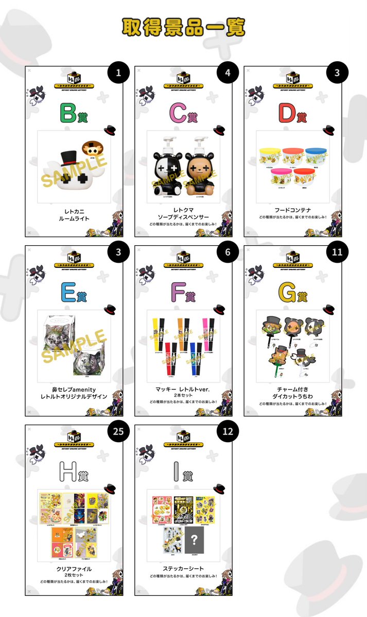 lulusama1020's tweet image. 特賞ぬいが本命なのでまだ撤退できない…
この中のもので交換してくれる方居ないかな…
居ないですよね…自力で当てるしかない🥺