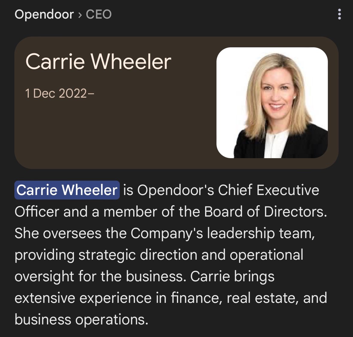 Karp_God's tweet image. 🚨🚨🚨MESSAGE TO CARRIE WHEELER, CEO @Opendoor:
DO NOT DUMP YOUR SHARES ON RETAIL INVESTORS. YOU HAVE A NEW, ENTHUSIASTIC BASE OF INVESTORS FROM ALL OVER THE WORLD 🌍 COUNTING ON YOU TO LEAD THIS GREAT COMPANY $OPEN.
GET IT DONE!
WE ARE WATCHING!
THANKS FOR YOUR ATTENTION.
