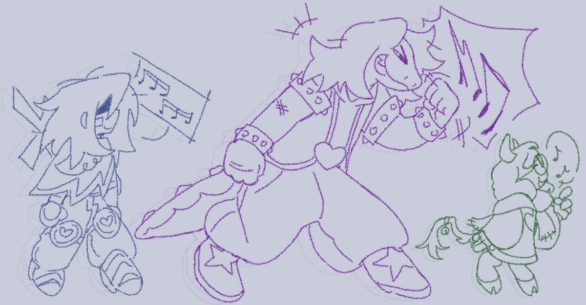 PVLoveBot's tweet image. (2/3) these drawings are all unrelated, just sketches in my free time :]
