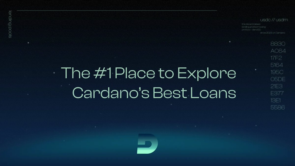 The Cardano Lending scene is booming, with new products launching every week.

But as a borrower, you inevitably risk not knowing where to look for the best loans.

➜  Meet the new Danogo, a fresh look with a focused approach on transparency and communication 🧵 1/10