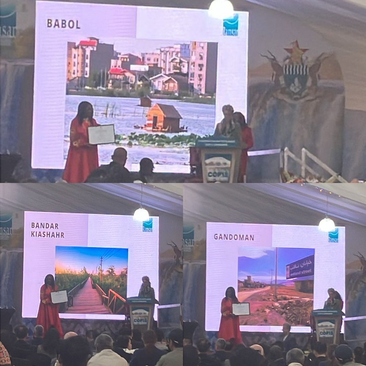 تبریک به مردم شهرهای بابل، گندمان و بندر کیاشهر 

این سه شهر ایرانی در پانزدهمین اجلاس کنوانسیون رامسر که در حال برگزاری در شهر ویکتوریا فالز کشور زیمبابوه است، به فهرست شهرهای تالابی راه یافتند.