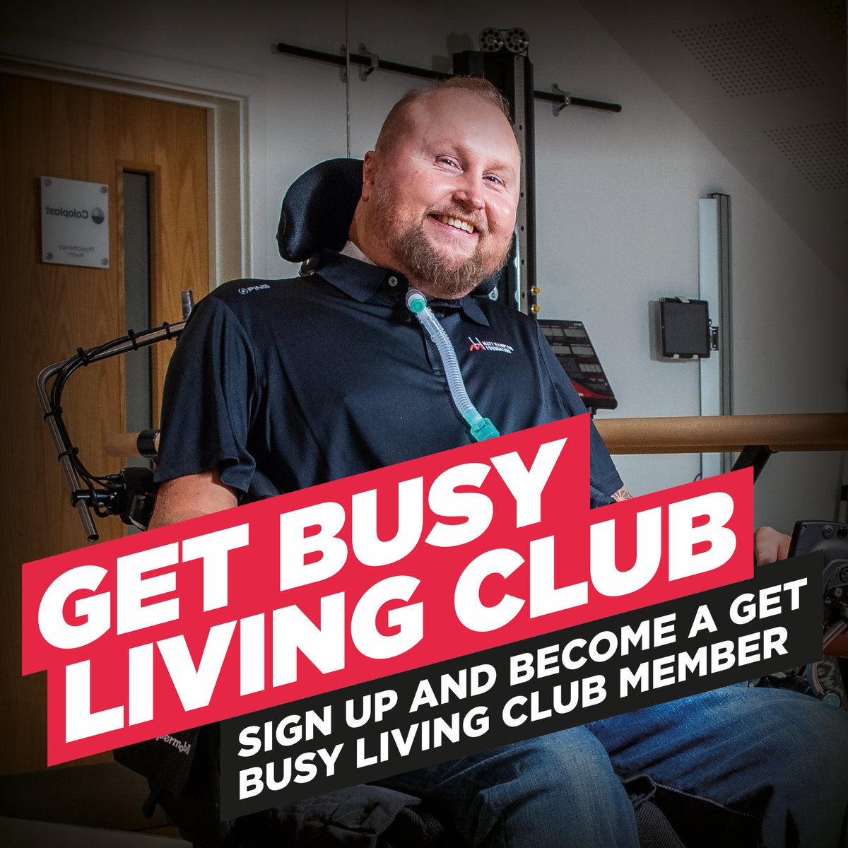 Become part of the Get Busy Living Club for just £10 a month. Every pound you donate is a lifeline to young people seriously injured through sport. 
 
As a thank you for your commitment, you will receive a monthly newsletter, bespoke member updates and an exclusive club member