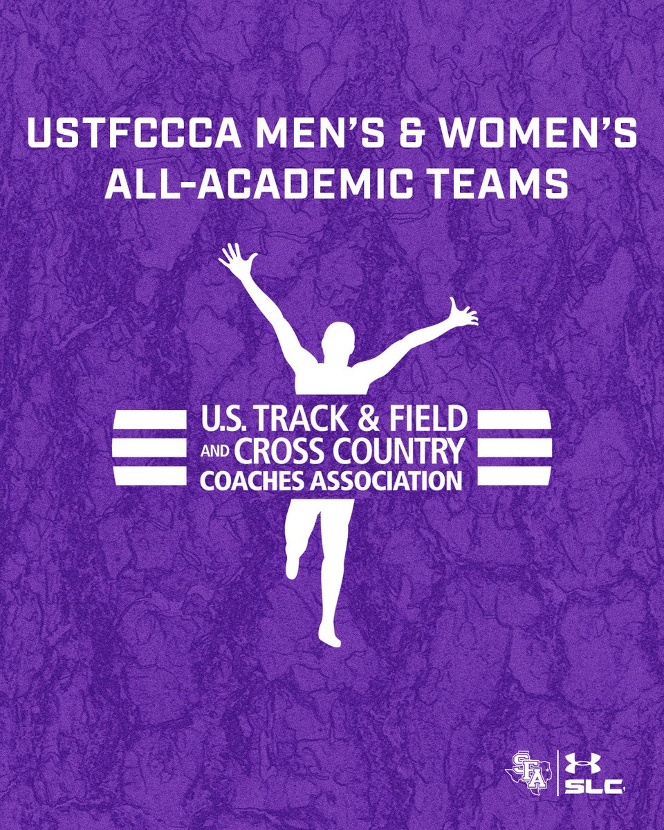 SFA_TFXC's tweet image. Putting the 𝗦𝗧𝗨𝗗𝗘𝗡𝗧 in Student-Athlete! 📚
Congratulations to our men's and women's track and field teams for being named to the USTFCCCA All-Academic Teams list.
📰: tinyurl.com/25f6tft4
#AxeEm