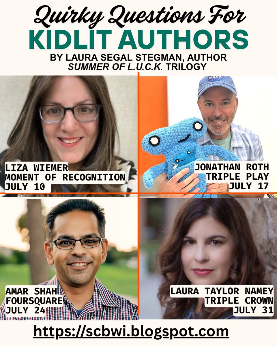 Laura Stegman, author (@laurastegman) on Twitter photo My Quirky Questions video interviews continue today with #MiddleGrade #author/graphic novelist <a href="/amarshahism/">Amar Shah 🏀 - preorder "Wish I Was A Baller"</a> on @SCBWI's blog this week! Link in images #writingcommunity #kidlit #teachers #librarians #writerscommunity #BookTwitter #educators #authorscommunity #amreading #amwriting My Quirky Questions video interviews continue today with #MiddleGrade #author/graphic novelist <a href="/amarshahism/">Amar Shah 🏀 - preorder "Wish I Was A Baller"</a> on @SCBWI's blog this week! Link in images #writingcommunity #kidlit #teachers #librarians #writerscommunity #BookTwitter #educators #authorscommunity #amreading #amwriting