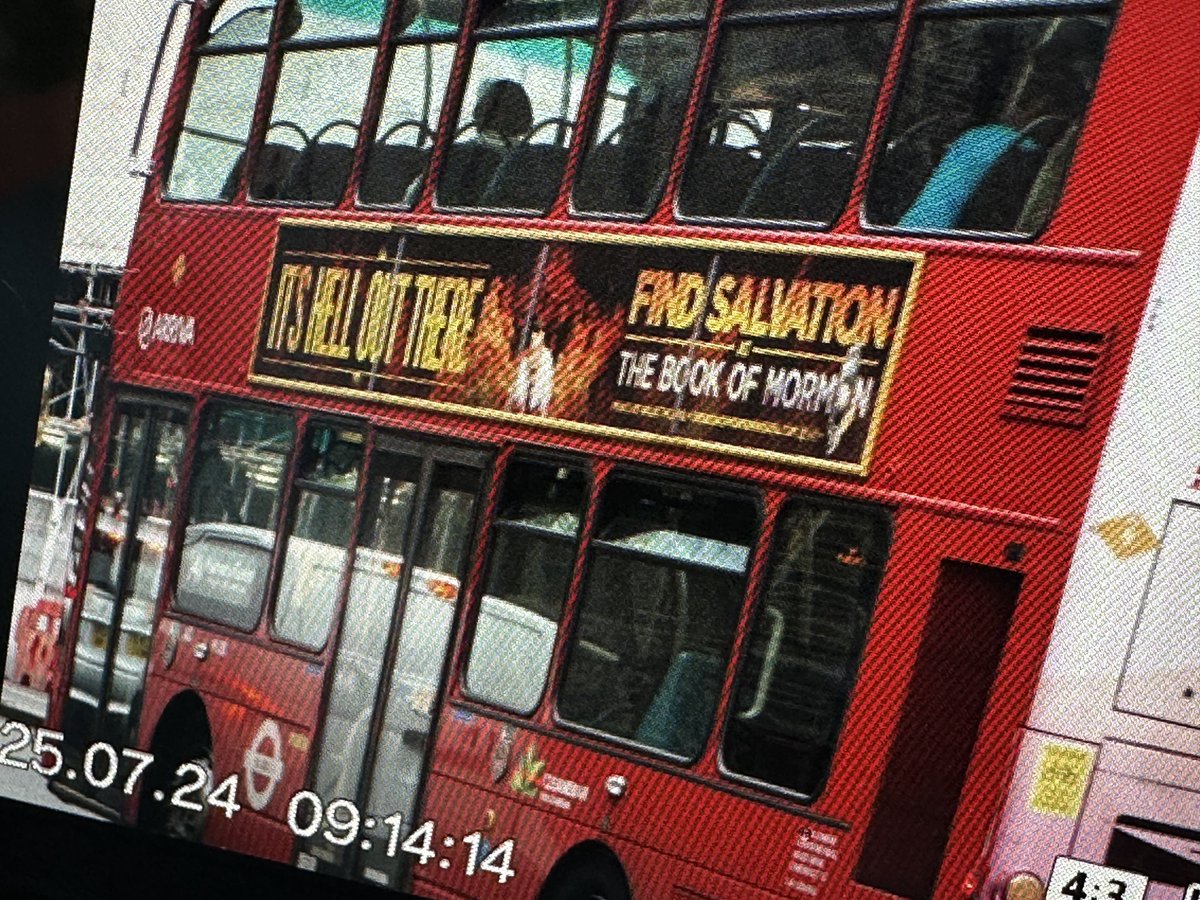 iamian's tweet image. Realtime London Book of Mormon sighting! Kinda. Read it, and #ComeUntoChrist
