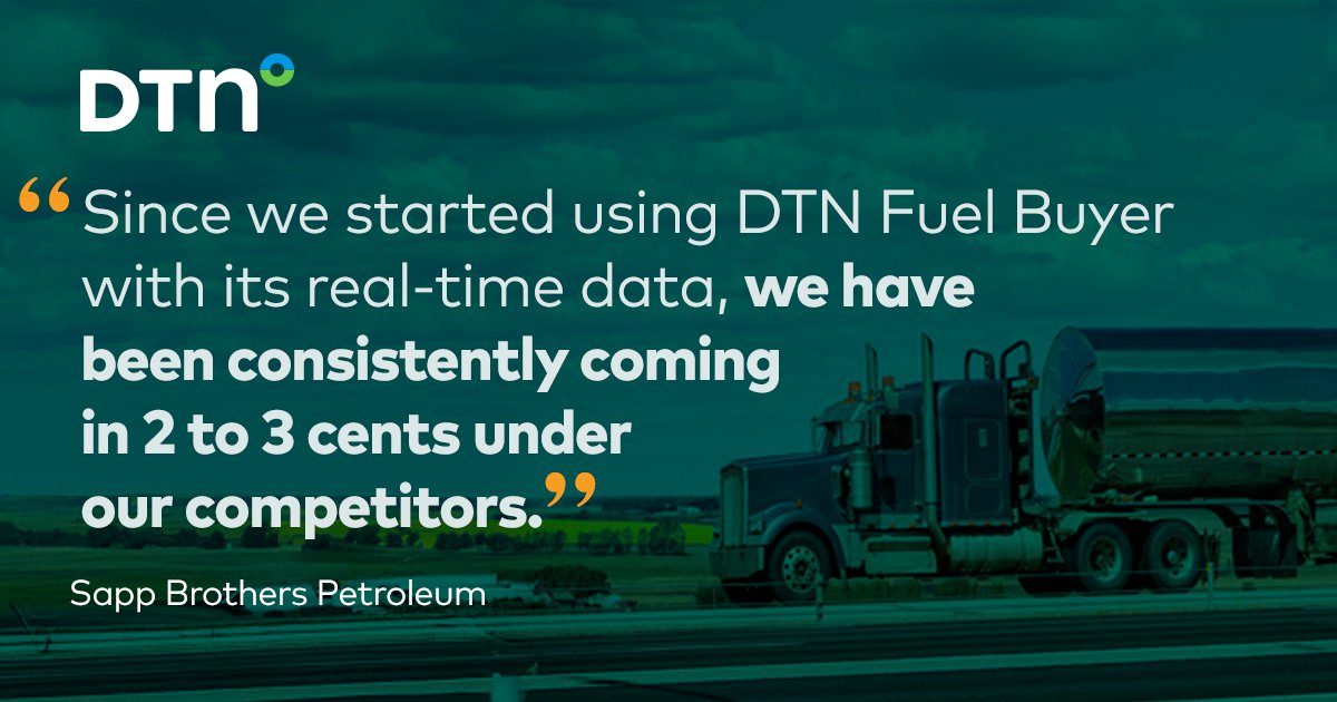 DTNMarkets's tweet image. The best line of defense in a volatile & competitive #FuelWholesale landscape is real-time, trusted data. Take a look at this #CustomerTestimonial & experience with DTN #FuelIntelligence: dtn.link/odnijt
#testimonial #RefinedFuels #OilAndGas #DownstreamOil #fuel