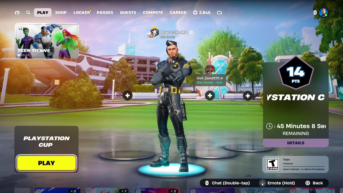 AbeHasM8's tweet image. see how simple and not time consuming these point cups are Fortnite?😍 keep it that way no more survive time bs please🙏