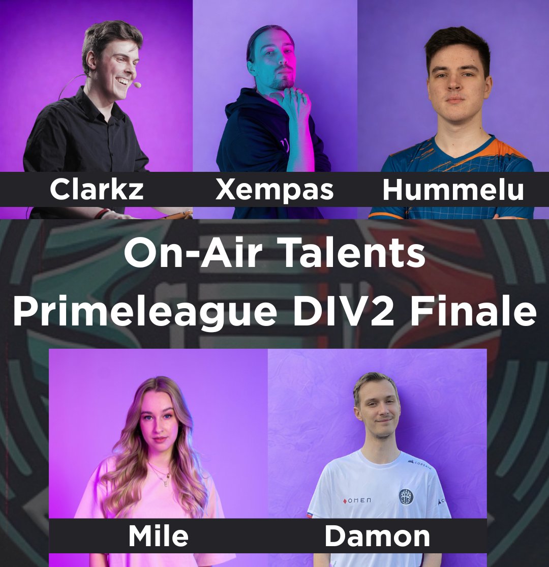 Rift Broadcast (@riftbroadcast) on Twitter photo 🚨Morgen steigt das große <a href="/PrimeLeague/">Die Techniker Prime League</a> DIV2 Finale!
<a href="/all41_gaming/">All for One Gaming</a> vs. #KönigeDerMeere 🚨
Fürs letzte Best-of-5 haben wir natürlich auch unsere besten 5 rausgeholt:
📊 Analyse: <a href="/JoshLehmann/">Josh Lehmann</a>, <a href="/Xempas/">Xempas</a>, <a href="/Lol_Hummelu/">Hummelu</a>
🎙️ Cast: <a href="/luise_emilie_/">Mile✨</a> & <a href="/Dam0n_12/">Justin Wehr</a>
Live auf ttv/riftbroadcast! 🚨Morgen steigt das große <a href="/PrimeLeague/">Die Techniker Prime League</a> DIV2 Finale!
<a href="/all41_gaming/">All for One Gaming</a> vs. #KönigeDerMeere 🚨
Fürs letzte Best-of-5 haben wir natürlich auch unsere besten 5 rausgeholt:
📊 Analyse: <a href="/JoshLehmann/">Josh Lehmann</a>, <a href="/Xempas/">Xempas</a>, <a href="/Lol_Hummelu/">Hummelu</a>
🎙️ Cast: <a href="/luise_emilie_/">Mile✨</a> & <a href="/Dam0n_12/">Justin Wehr</a>
Live auf ttv/riftbroadcast!