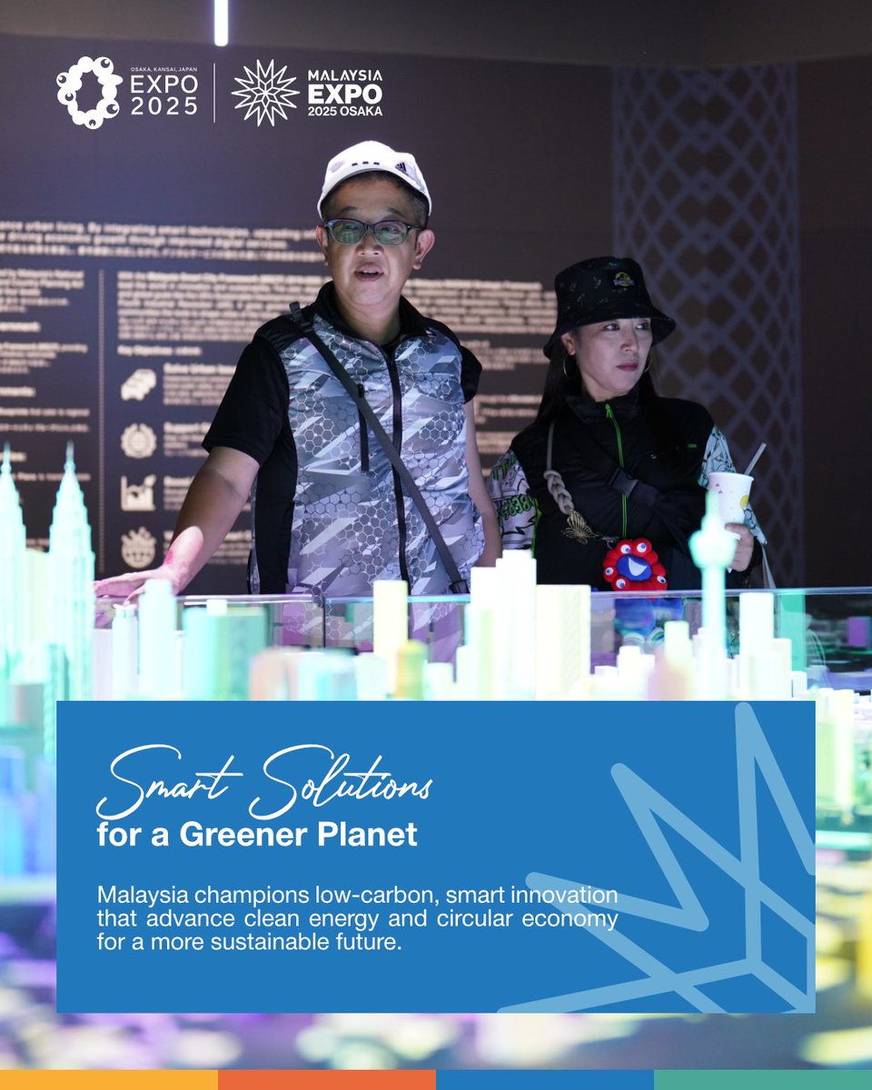 expo2025_my's tweet photo. From clean energy to medical devices, the Ministry of Higher Education (MOHE) showcases groundbreaking innovations from Malaysia’s leading universities at #MalaysiaPavilion #Expo2025 Osaka
#HigherEducationWeek #HigherEducation #WeavingTheFuture https://t.co/gxemQRZC09