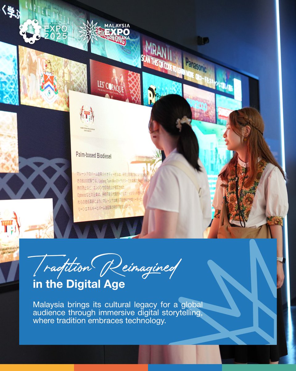 expo2025_my's tweet photo. From clean energy to medical devices, the Ministry of Higher Education (MOHE) showcases groundbreaking innovations from Malaysia’s leading universities at #MalaysiaPavilion #Expo2025 Osaka
#HigherEducationWeek #HigherEducation #WeavingTheFuture https://t.co/gxemQRZC09