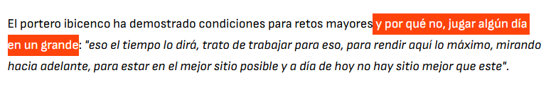 carlesmeg80's tweet image. Espero que más pronto que tarde, no haya más "grande" que el Mallorca.
Entrevista completa en @deportescopebal