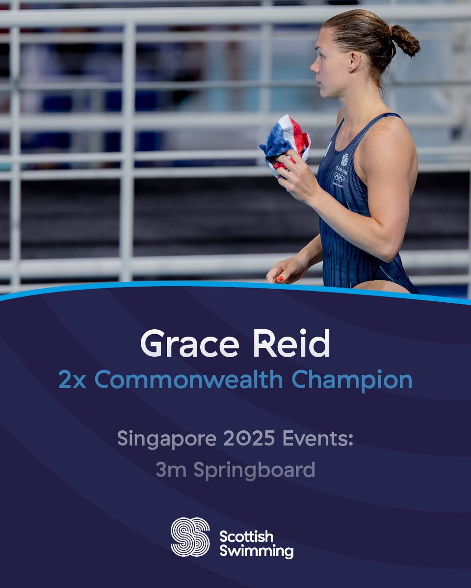 Here we go… 🇸🇬

With action beginning at the World Aquatics Championships this weekend for Diving and Swimming, let’s get to know the Scots on the GBR team! 🇬🇧

Starting with our divers, Noah Penman and Grace Reid! 🏴󠁧󠁢󠁳󠁣󠁴󠁿

#AQUASingapore25