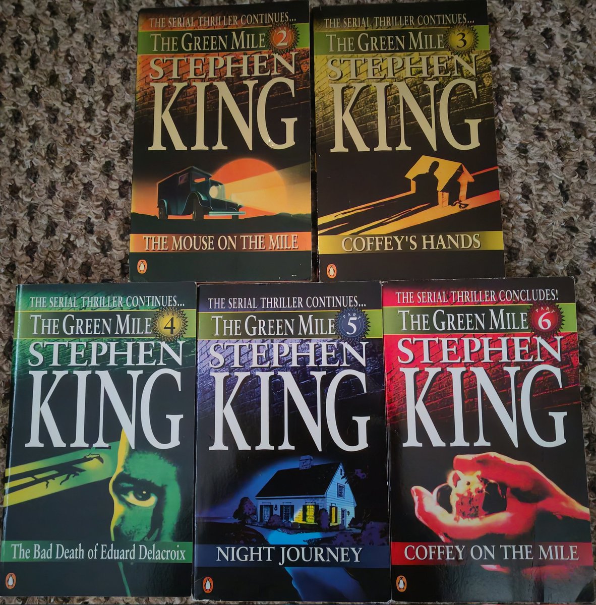 iandixon72's tweet image. Today's book mail. The 1st of Jim Eldridge's Museum Mystery series & PTS 2 - 6 of The Green Mile by @StephenKing
1) Jim Eldridge - Murder at the Fitzwilliam
2) Stephen King - The Green Mile pt2, pt3, pt4, pt5 & pt6