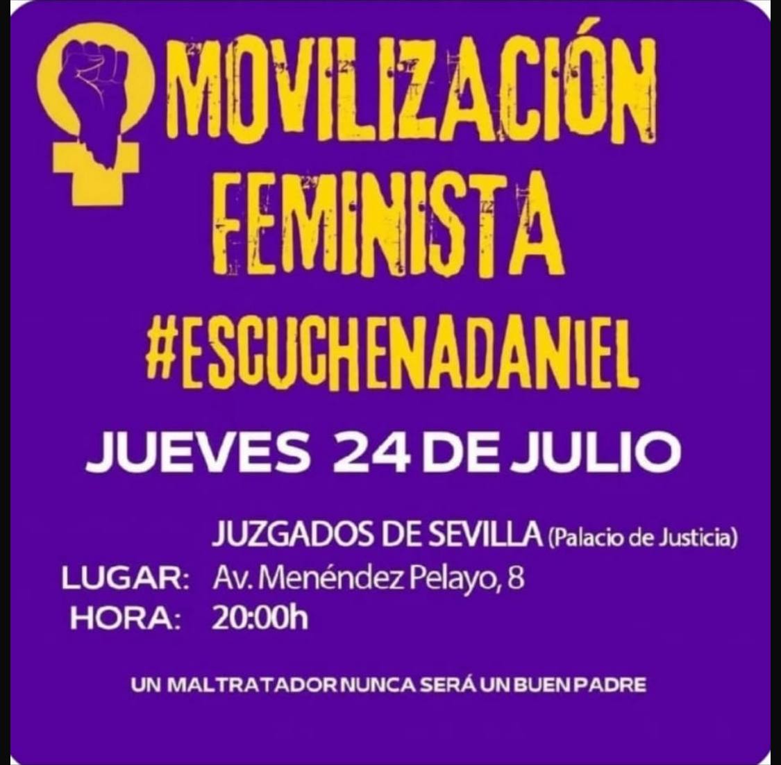 AdelanteAnd_SEV's tweet image. Un maltratador nunca será un buen padre #escuchenadaniel