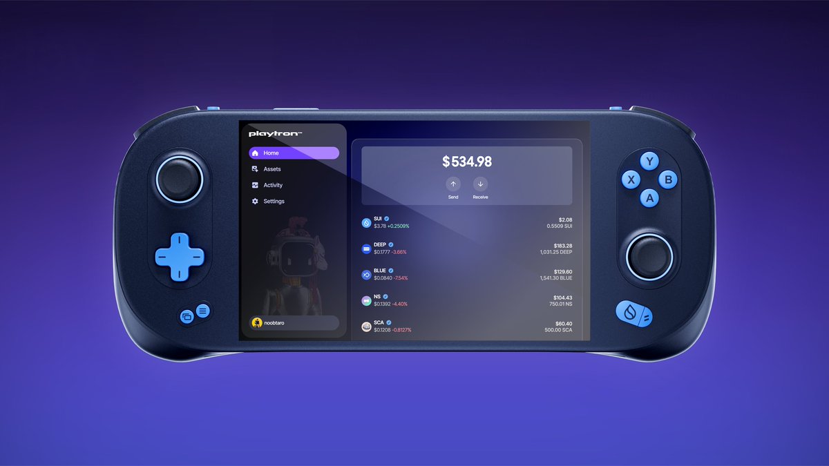 _smkotaro's tweet image. You can now send, receive, and manage assets with your @PLAYTR0N wallet, fully integrated with @SuiPlay for next-gen gaming.
Fortunately, kotaro@play was taken… so I’m now starting my gaming career as noobtaro@play.
Go claim your ꩜play username before someone takes yours!