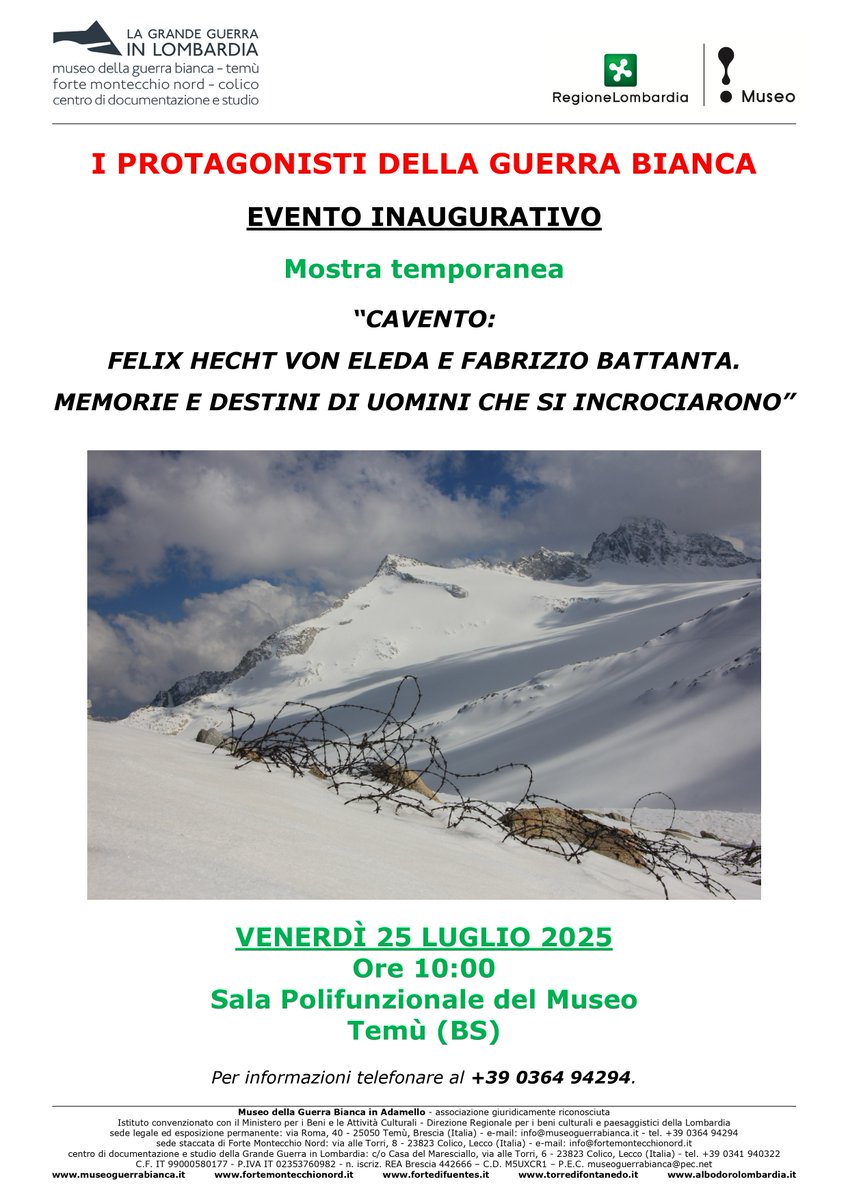 mgbadamello's tweet photo. Evento da non perdere, vi aspettiamo!
@mgbadamello #mgbadamello https://t.co/XNmgOrZSmD