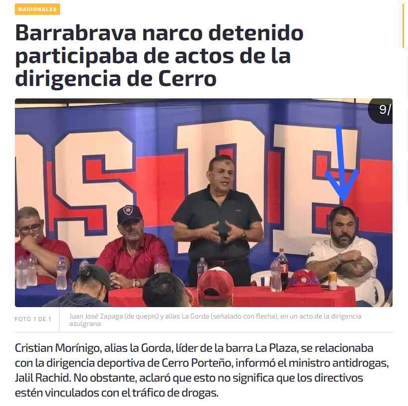 Si, claro... Jalil Rachid... y todos creemos en los Reyes Magos... ¿Los "barrabravas" funcionan gratirola y por "amor al club"? Vamooooosss.... Que la "inocencia" te valga, Senad... Eso... hoy.com.py/nacionales/202…
