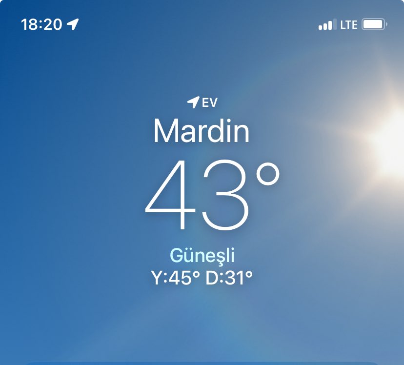 🔥 Kızıltepe’de ter değil, lav akıyor! 43 derece!

Sizlerde son durum nedir?