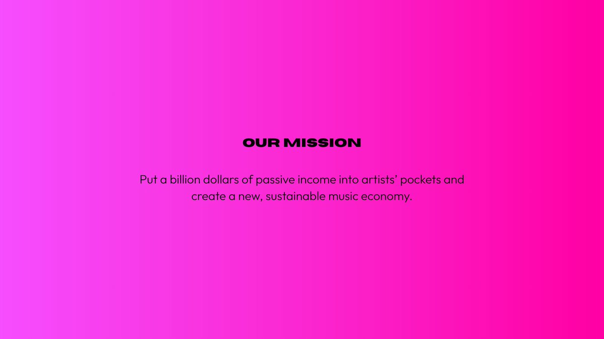 AmplifyWorld's tweet image. 🗺️Our Mission, aka the reason our team gets out of bed every morning!
We believe there is so much opportunity for artists going unrealised, we are going to change that....👇
$AMPS