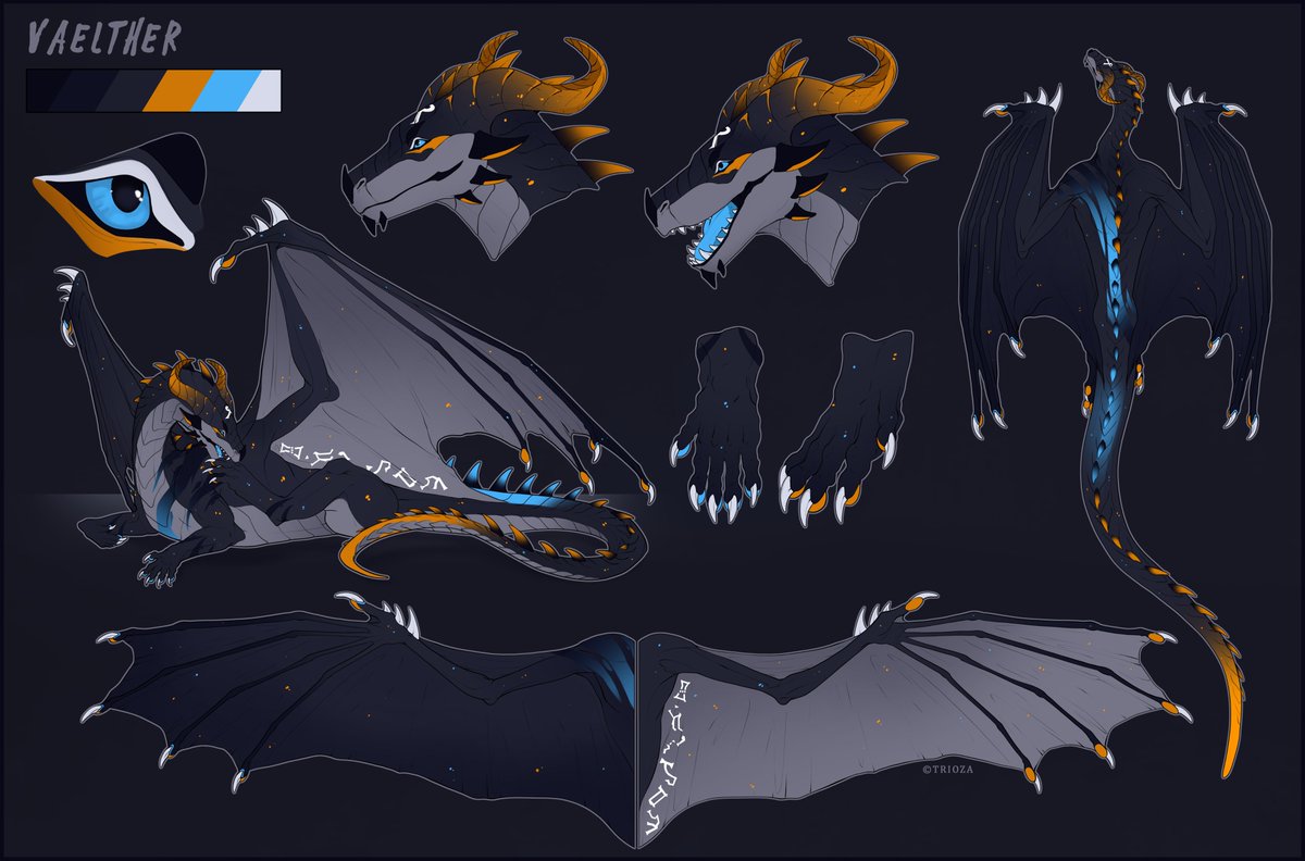 Vaelther
Ref sheet made for Xaryon <3
