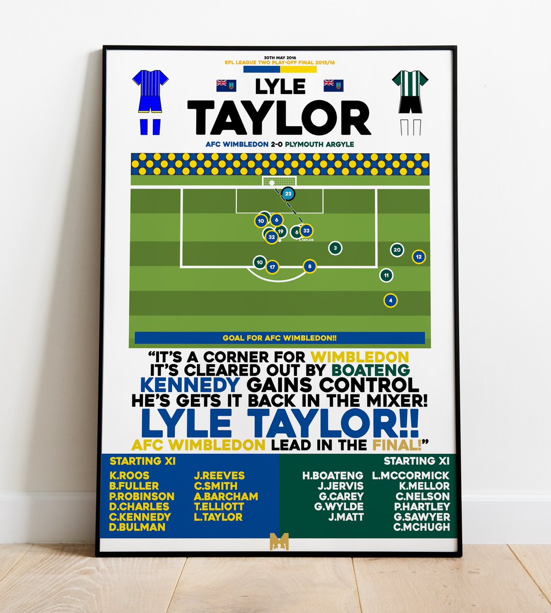 MezzalaDesigns's tweet image. 🔵WOMBLES PRINTS🟡
Remember these Iconic Wombles Moments with our AFC Wimbledon Prints🏆
CODE: ‘BIRTHDAY’ for 20% OFF All Items✅
➡️ mezzaladesigns.co.uk/collections/af…
#AFCW