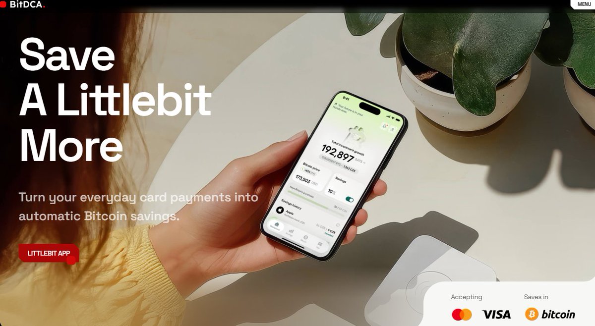 DeeCrypto ๐ฅ (@dannybolasie) on Twitter photo Stack Sats Effortlessly with @BitDCAOfficial's LittleBit App! ๐ธ
Transform your daily spending into Bitcoin savings with the LittleBit App! ๐ฑ
This innovative micro-saving tool automatically converts a small percentage of every VISA or <a href="/Mastercard/">Mastercard</a> payment into #Bitcoin, making Stack Sats Effortlessly with @BitDCAOfficial's LittleBit App! ๐ธ
Transform your daily spending into Bitcoin savings with the LittleBit App! ๐ฑ
This innovative micro-saving tool automatically converts a small percentage of every VISA or <a href="/Mastercard/">Mastercard</a> payment into #Bitcoin, making